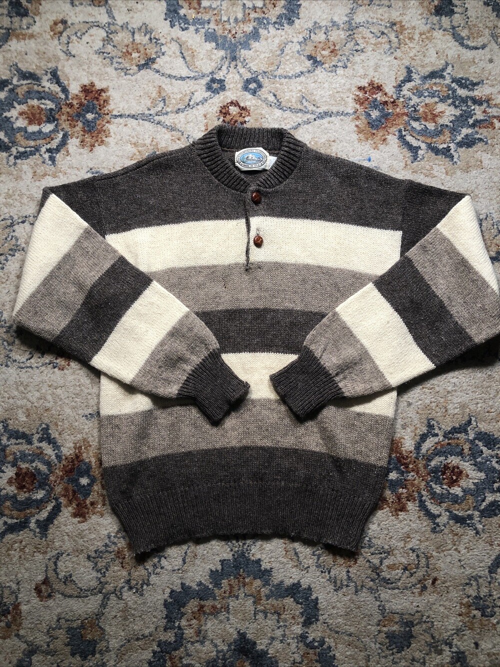 Vtg Environmental Clothing Co Wool Sweater Large Pullover USA Made